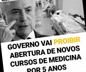 ”Menos Médicos”: mais um golpe na saúde da população