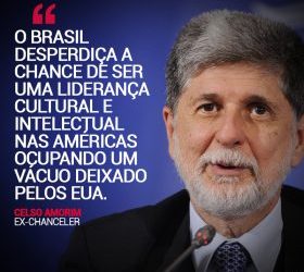 Brasil desperdiça chance de liderança diante do provincianismo de Trump, diz Celso Amorim