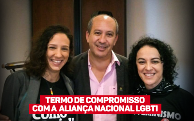 Marcia  assina termo de compromisso junto a Aliança Nacional LGBTI