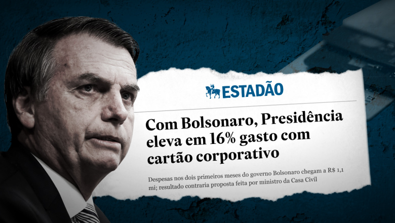 Bolsonaro abusa do cartão de crédito da presidência da República