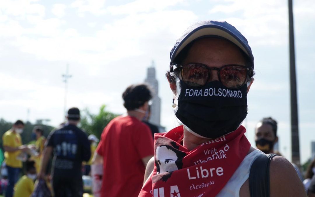 PT-RJ participa de manifestações a favor do impeachment de Bolsonaro neste sábado (19)