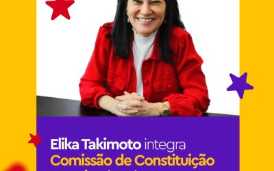 Deputada Elika Takimoto assume vaga na CCJ da Alerj